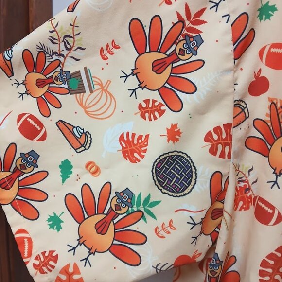 Funny Guy Creation Men’s Short Sleeve Thanksgiving Button Down Shirt Size Large - Picture 6 of 9